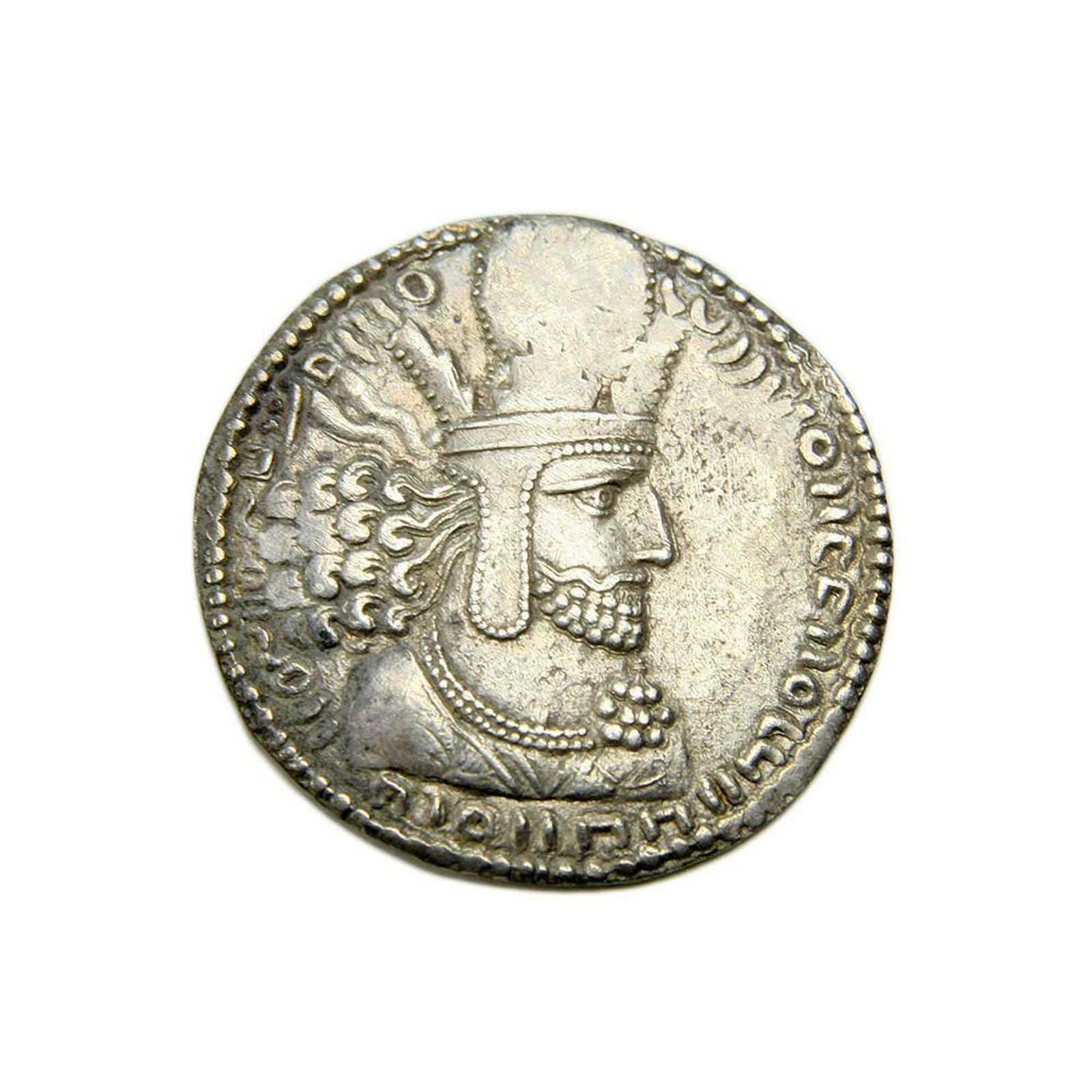 Ancient Silver Coin, Medieval SASANIAN KINGS. Shahpur (1 of 2)