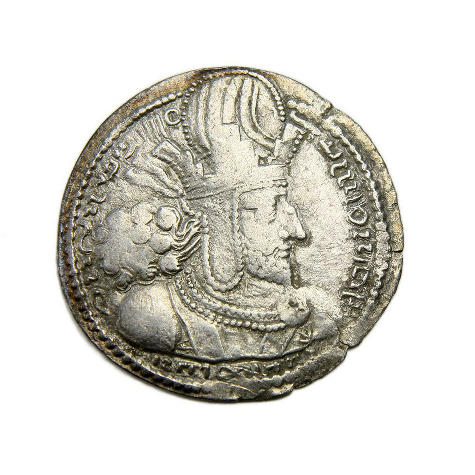 Ancient Silver Coin, Medieval SASANIAN KINGS. Shahpur (1 of 2)