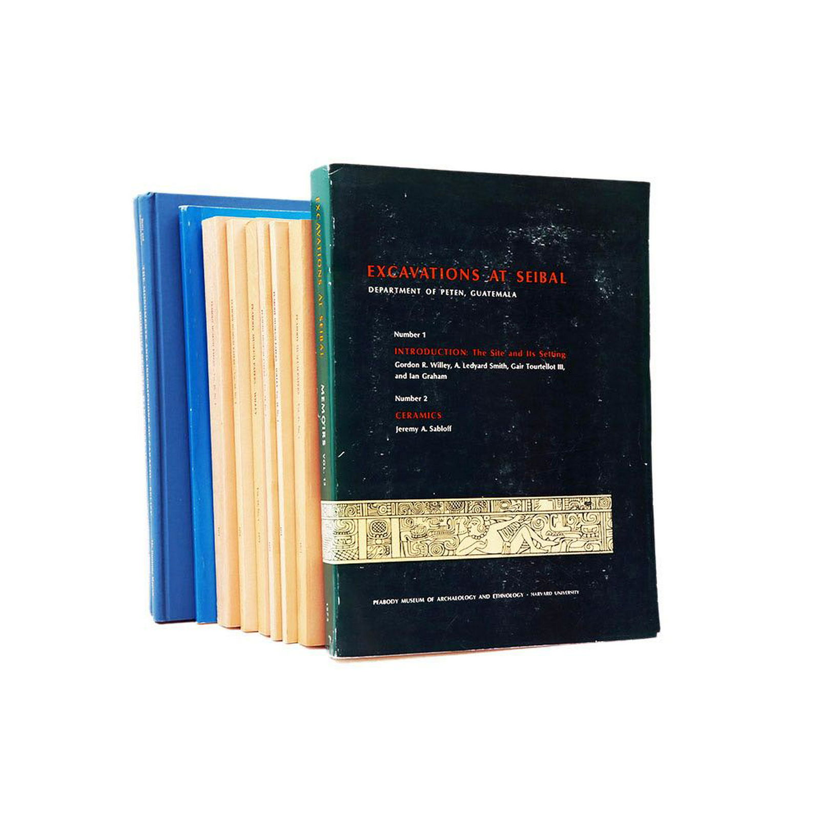 Mayan Excavations, 11 volumes 1: Excavations at Altar: Mayan Excavations, 11 volumes 1: Excavations at Altar de Sacrificios: Architectureâ€¦ by A. Ledyard Smith, year 1972. Wrps. 2: The Hieroglyphic Inscriptions and Monumental Art by John A. Graham, y