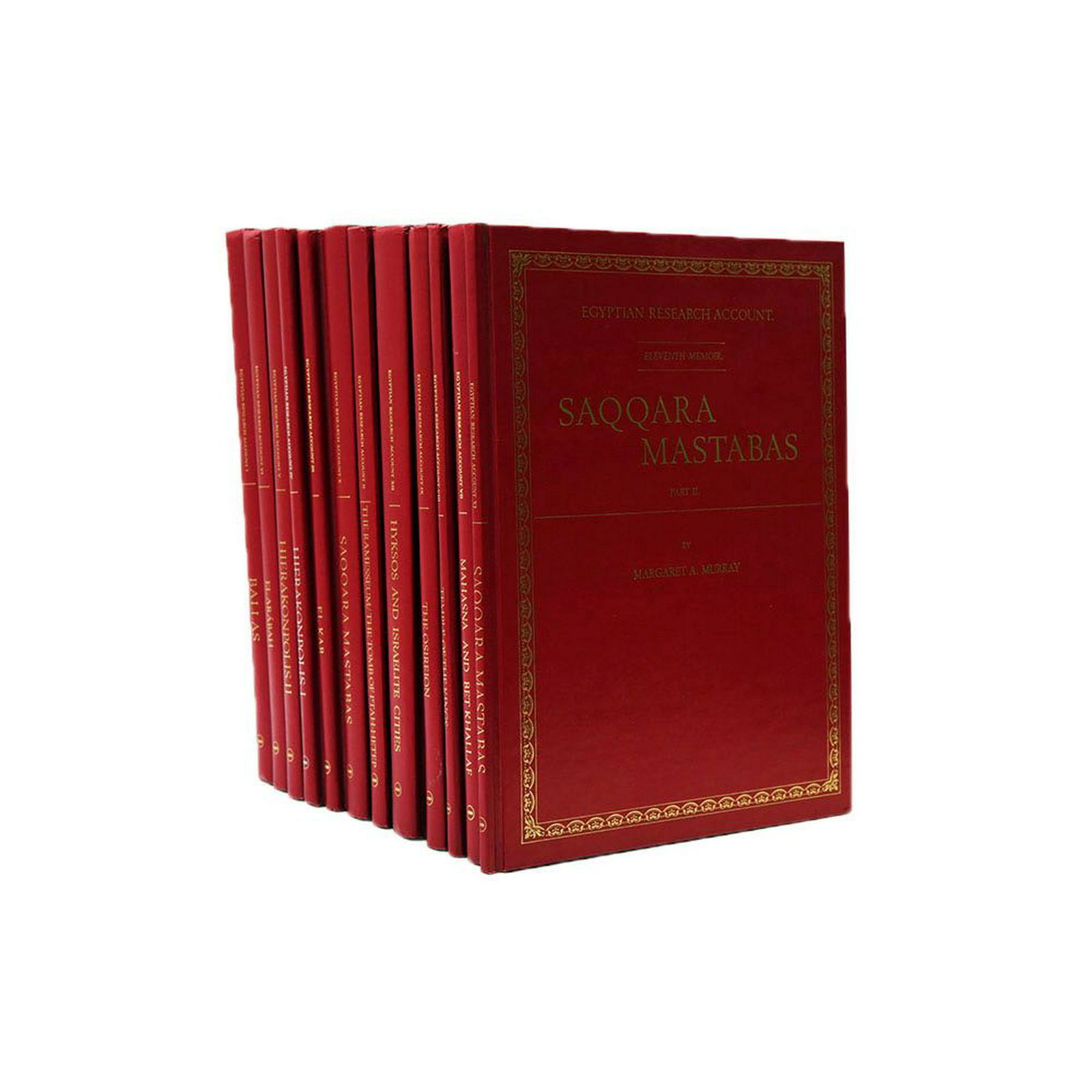 12 Volumes Reprint on Egyptian Archaeological: 12 Volumes Reprint on Egyptian Archaeological Excavations. 12 Egyptian Research Accounts, 1896-1906 (1989). by British School of Archaeology in Egypt, Year 1989. folio, no set on ABE