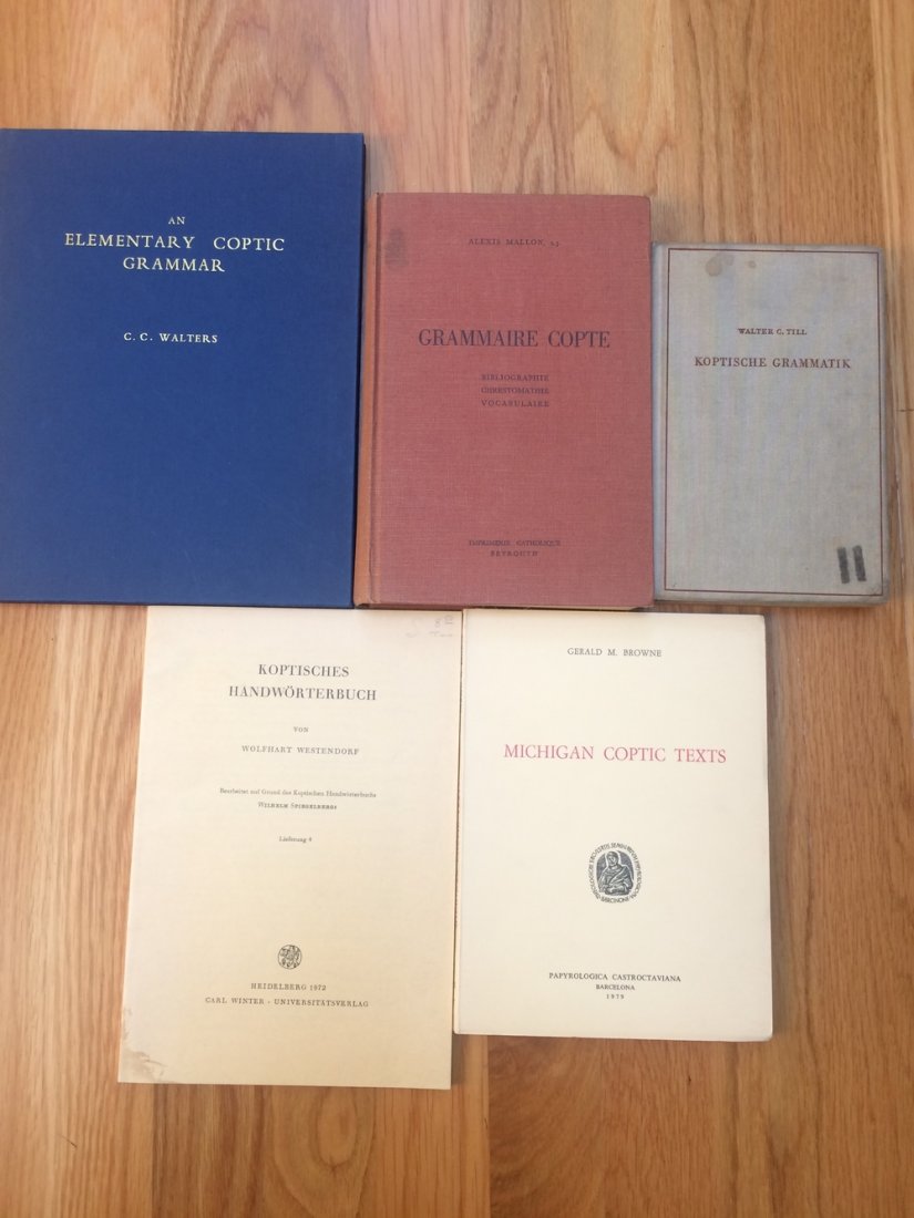 Five Books on Coptic Grammar and Texts (1 of 1)
