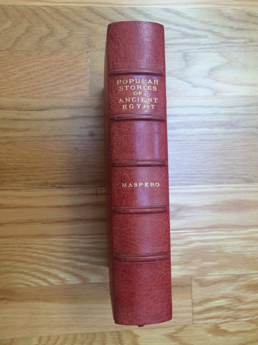 Popular Stories of Ancient Egypt, In a fine binding: Popular Stories of Ancient Egypt by Maspero, G. In a fine binding. the year 1915, 3/4 crushed red morocco with 5 bds. raised raised bands