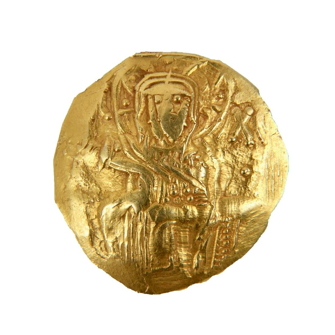 Ancient Byzantine John III Ducas (Vatatzes). Emperor of: Ancient Byzantine John III Ducas (Vatatzes). Emperor of Nicaea, 1222-1254. gold Hyperpyron Nomisma (23mm, 4.29 grams). Magnesia mint. Struck circa 1232-1254. Christ Pantokrator enthroned facing; X abo