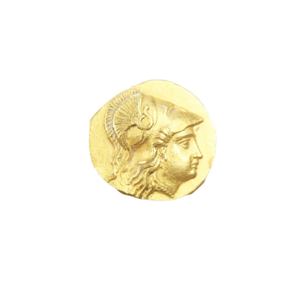 Ancient Gold Coin, PTOLEMAIC KINGS of EGYPT. Ptolemy I: PTOLEMAIC KINGS of EGYPT. Ptolemy I Soter. As satrap, 323-305 BC. AV Stater (17mm, 8.64 gm). In the name and types of Philip III of Macedon. Sidon mint. Dated RY 14 of Abdalonymos (320/19 BC). Helmete