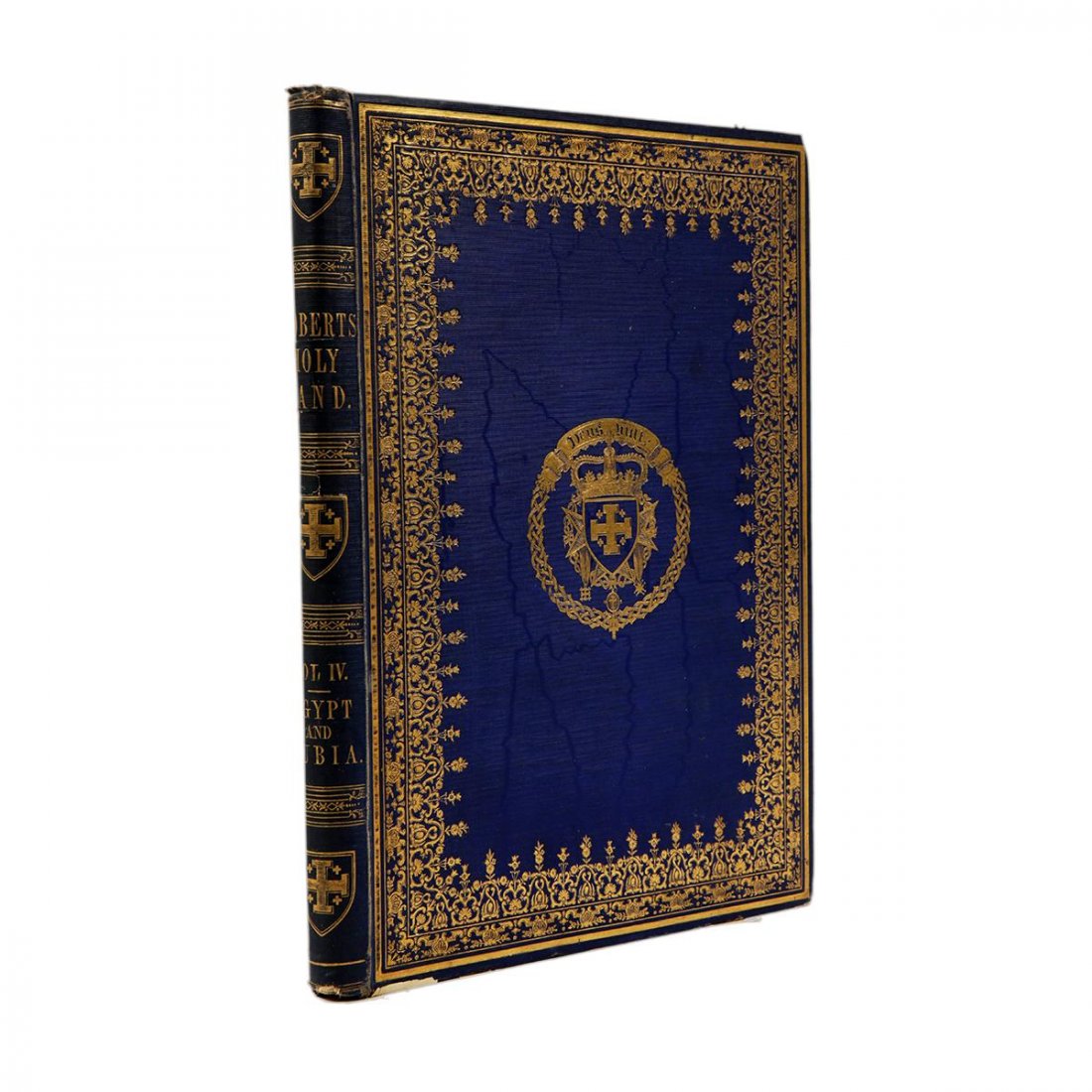 A gilt binding of David Roberts: Some text, but no title-page or plates. Sold as a binding only.