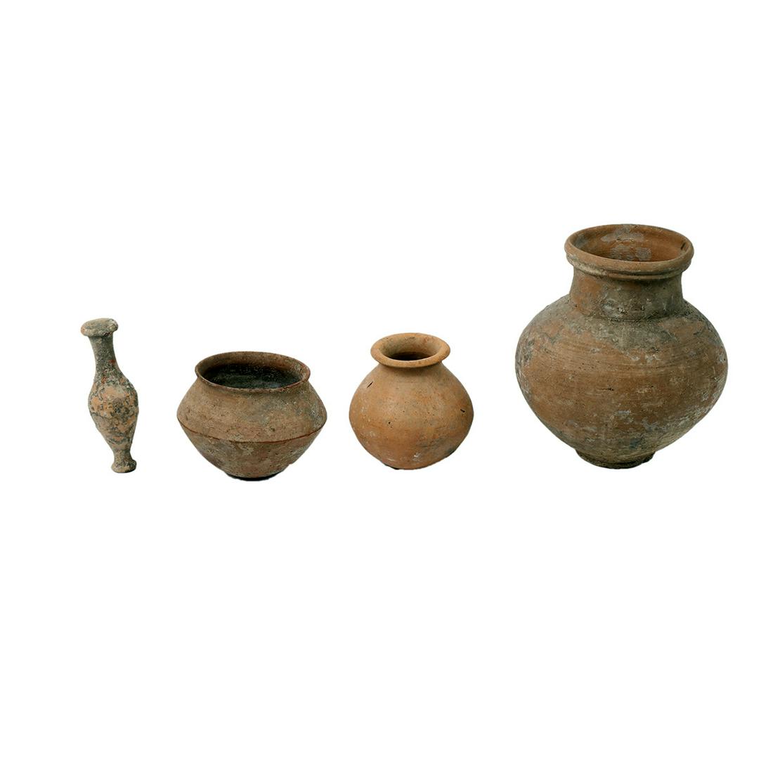Lot of 4 Ancient Roman Terracotta Vessels c.1st cent (1 of 2)