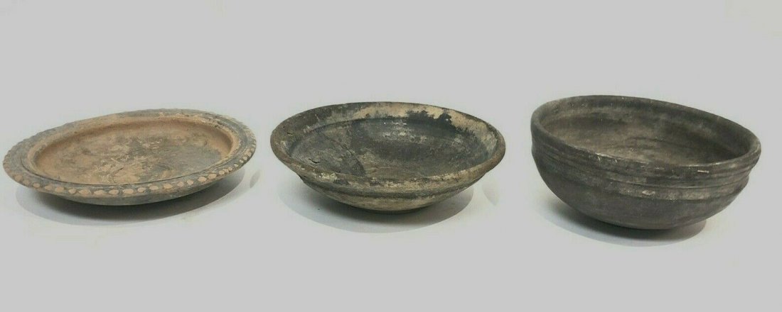 Lot of 3 Ancient Roman Terracotta Bowls c.1st-2nd cent (1 of 2)