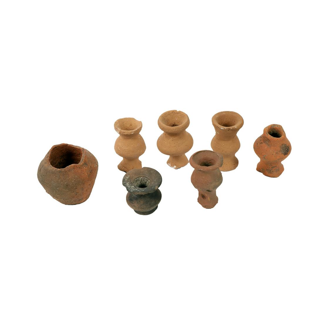 Lot of 7 Ancient Roman Terracotta Vessels c.1st-2nd (1 of 2)
