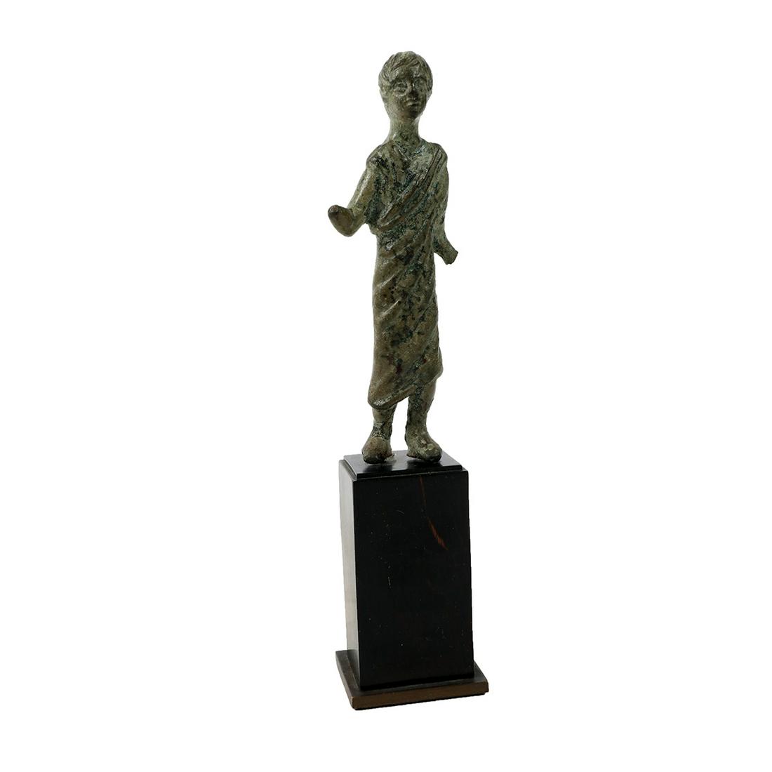Ancient Roman Bronze figure of a Youth c.1st-2nd (1 of 2)