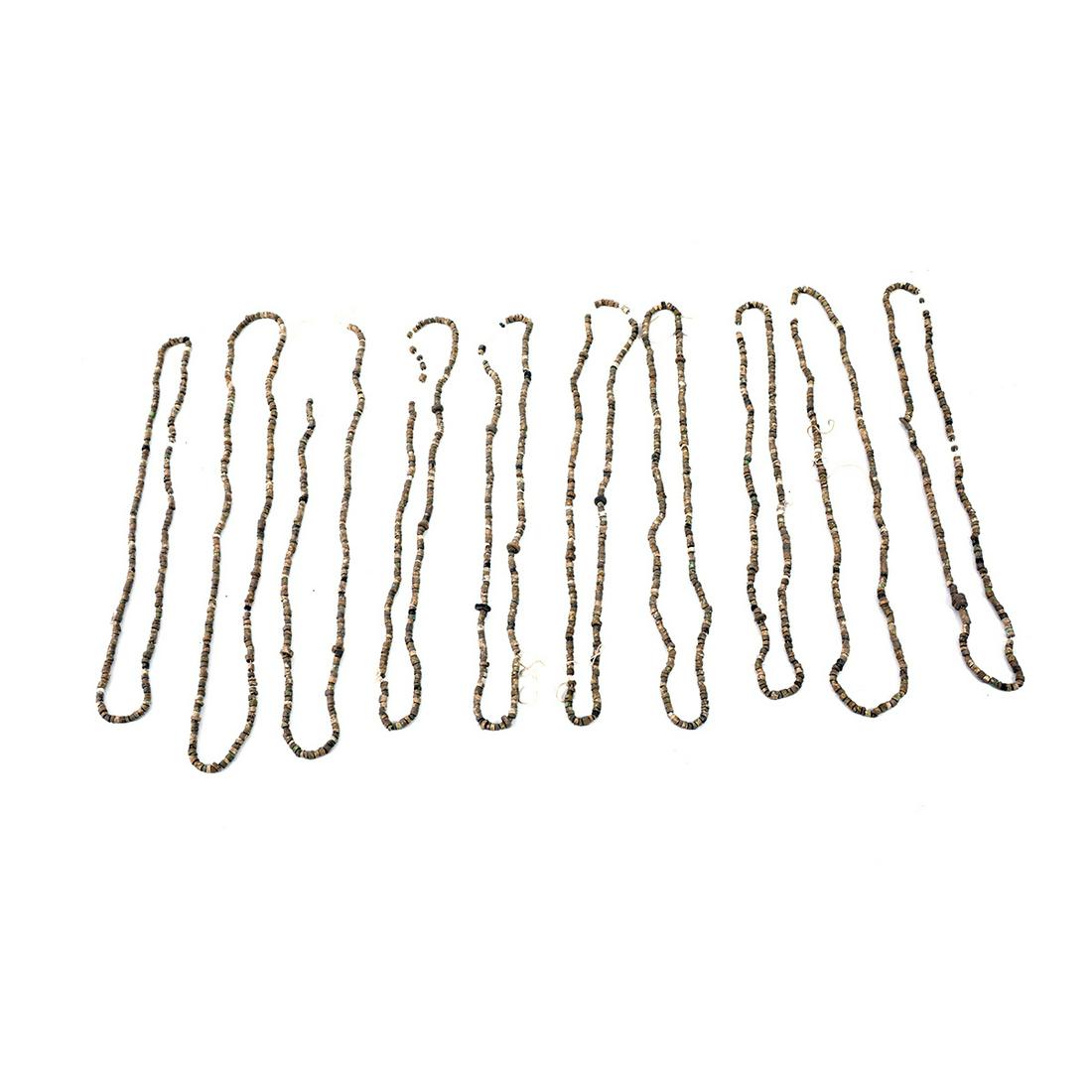 Lot of 10 Ancient Egyptian Faience Beads Necklaces (1 of 1)