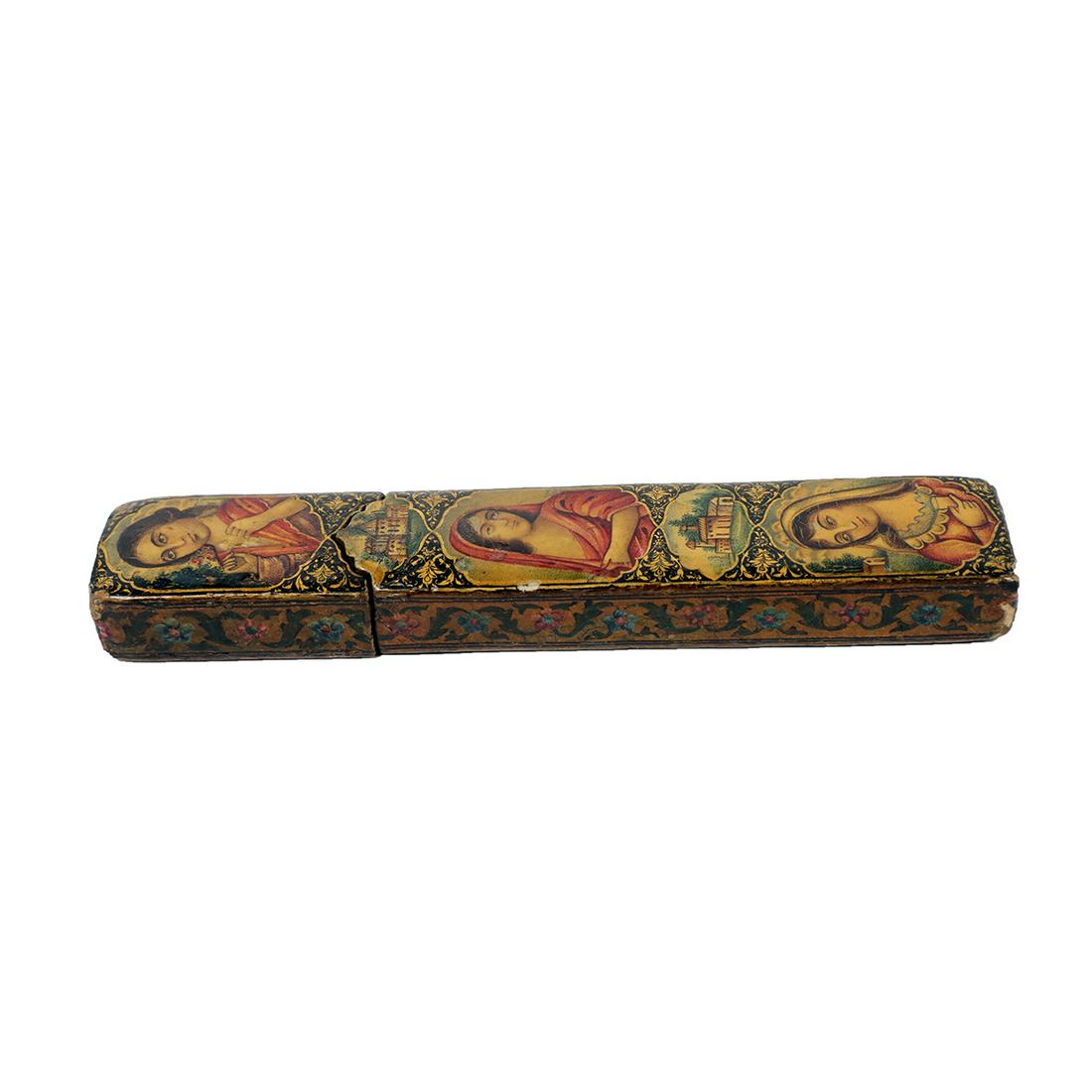 19th century Persian Qajar Papier Mache Qalamda pen (1 of 11)