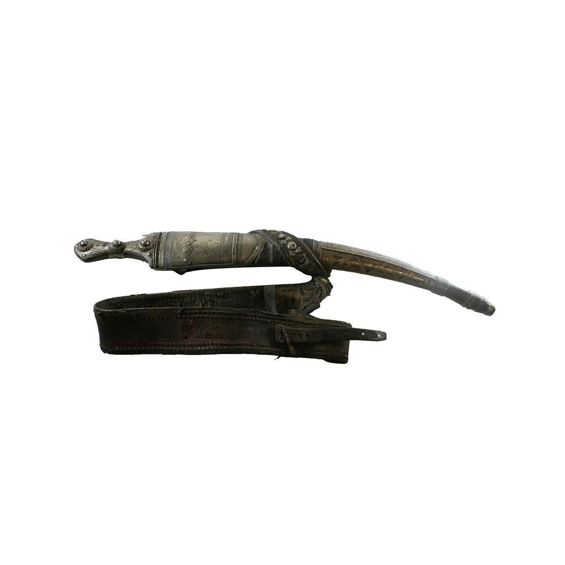 Antique Middle Eastern Omani Dagger with Silver (1 of 4)