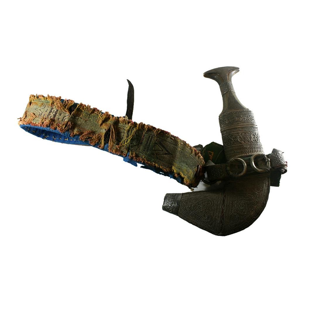 Antique Middle Eastern Omani Dagger with Silver (1 of 4)
