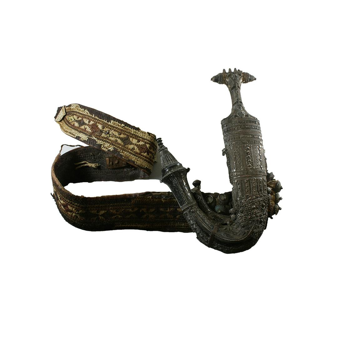 Antique Middle Eastern Omani Dagger with Silver (1 of 4)