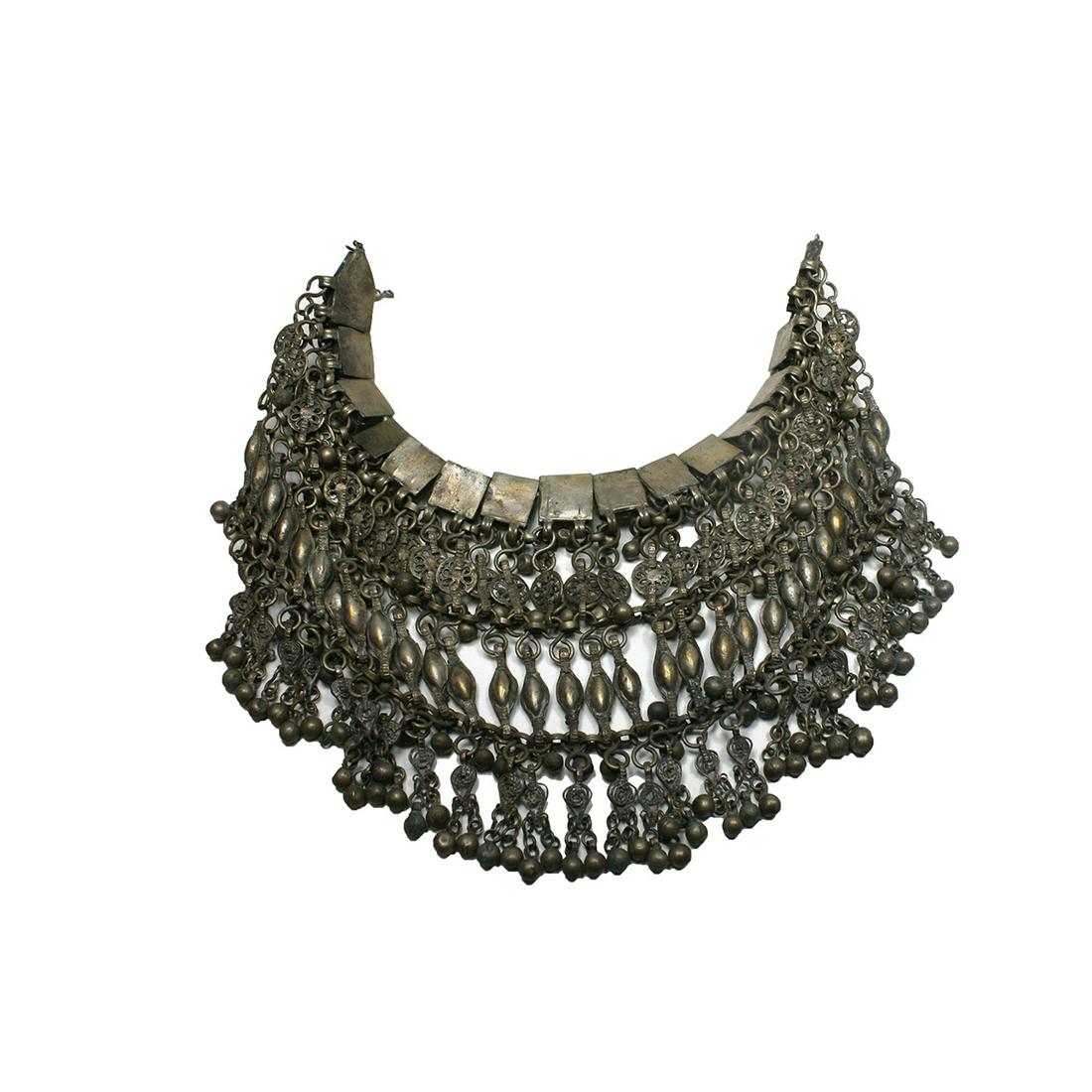 Antique Middle Eastern Tribal Art Silver Collar (1 of 1)