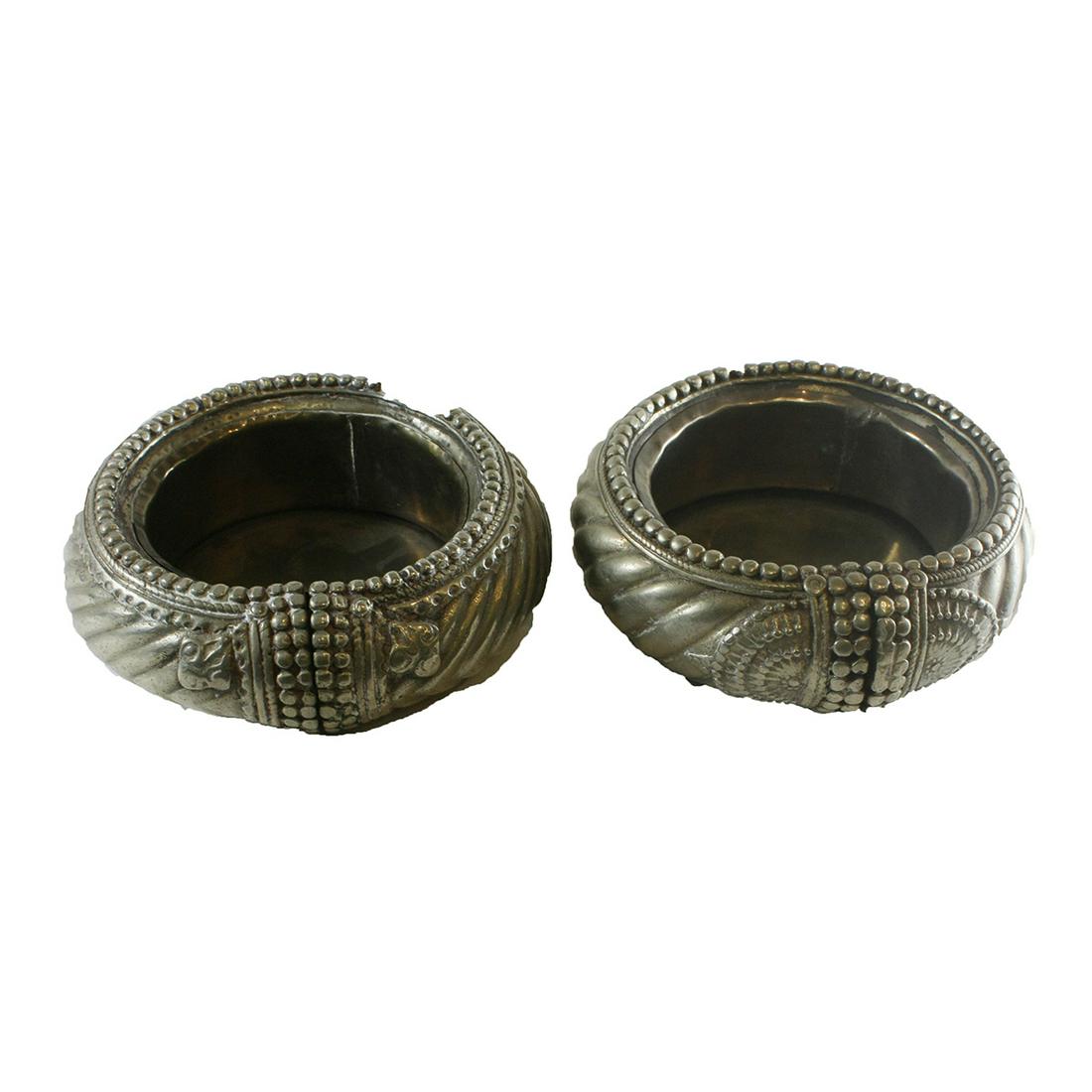 2 Antique Middle Eastern Tribal Art Silver Bracelets (1 of 2)