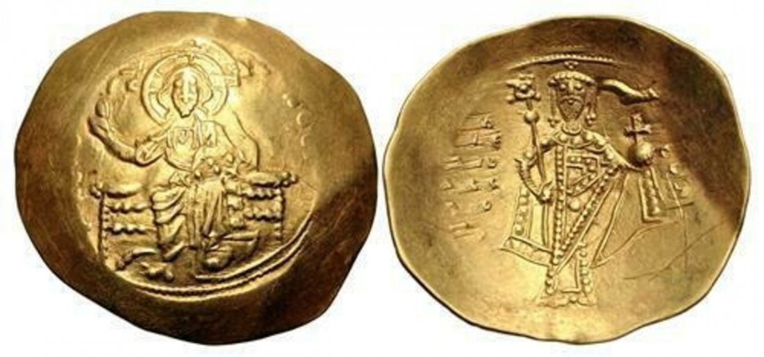 Ancient Byzantine Alexius I Comnenus. 1081 Gold coin (1 of 1)