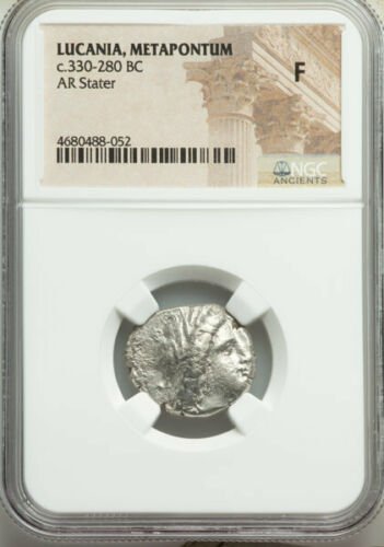 Ancient Greek LUCANIA. Metapontum. C. 330-280 BC.Stater (1 of 2)