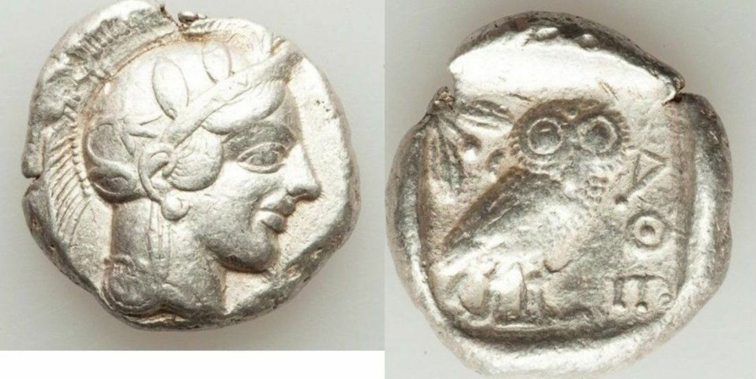 Ancient ATTICA. Athens. Ca. 440-404 BC. AR tetradrachm (1 of 1)