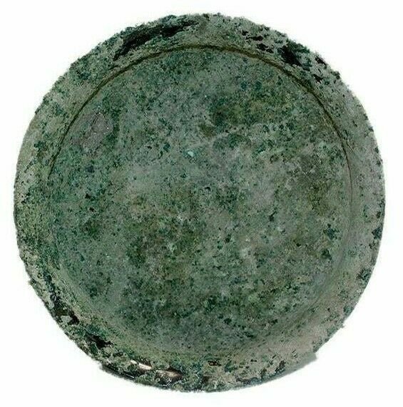 Ancient Near Eastern Luristan Bronze Phiale Bowl c.8th: Ancient Near Eastern Luristan Bronze Phiale Bowl c.8th century BC. Size 6 inches diameter x 1 3/8 inches high. Fine Large Ancient Near Eastern Luristan Bronze Phiale bowl, lovely patina. Provenance: F