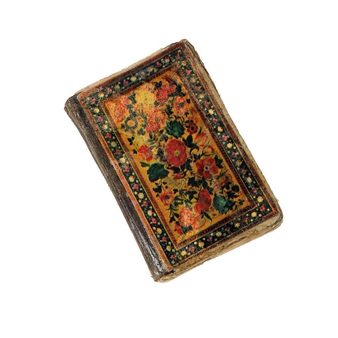 Persian Islamic Manuscript prayer Book. c.19th century.: Persian Islamic Manuscript prayer Book. c.19th century. Size 4 3/8 x 2 7/8 inches. a Persian prayer book hand written in Arabic. with original Kashmire binding. Ex David Saidina Estate NYC.