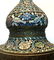 Large Islamic Ottoman Syrian enamel Lamp c.19th - 2