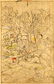 Mughal India sketch on gouache of a Mughal king hunting