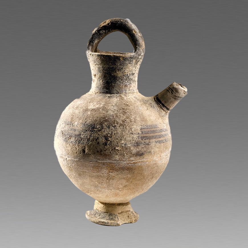 Ancient Cypriot Pottery Jug Iron Age c.1050 BC. (1 of 3)