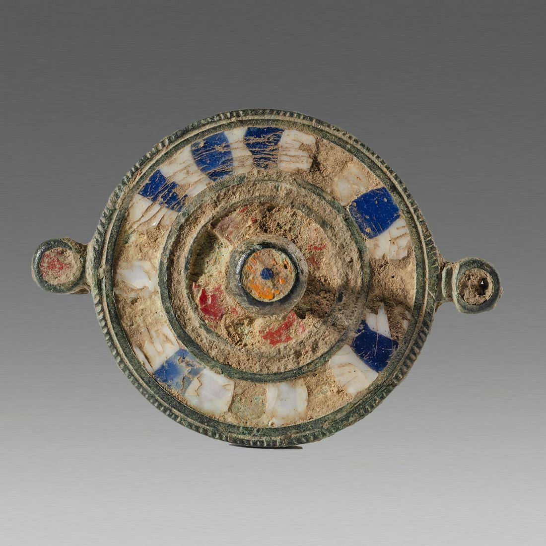 Ancient Roman Enameled Bronze Brooch Fibula c.2nd cent (1 of 2)