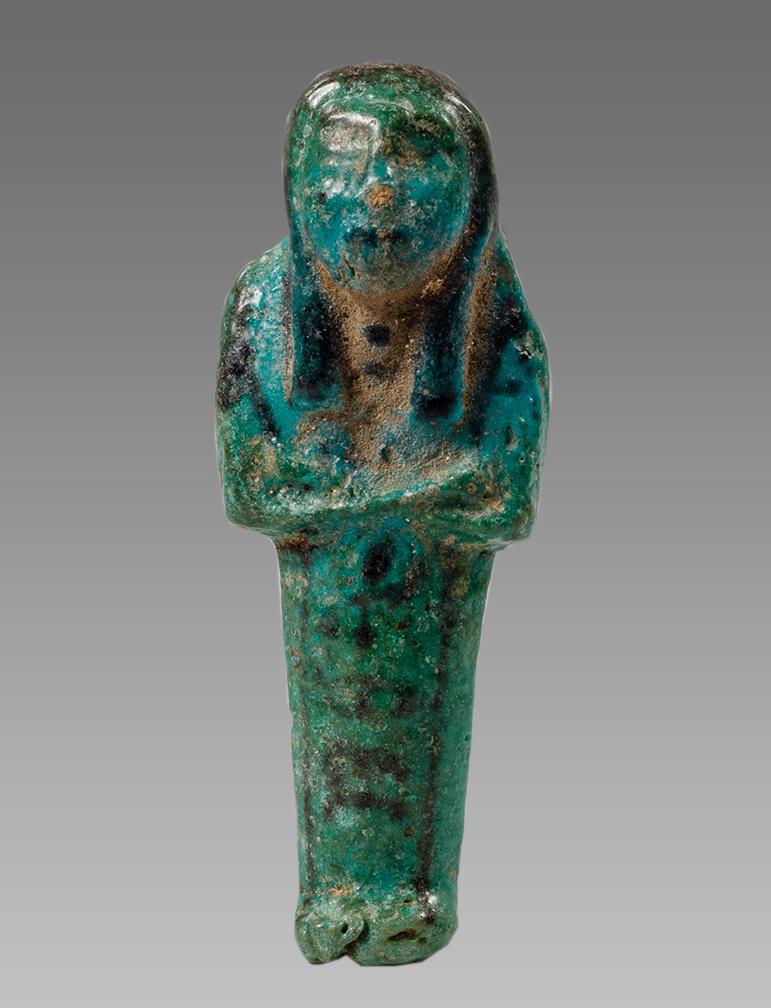 Ancient EGYPTIAN BLUE FAIENCE USHABTI Ex Christies. (1 of 4)