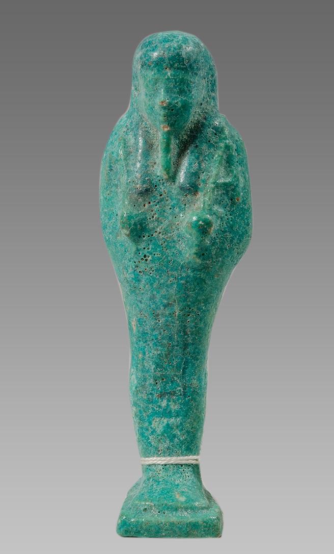 Ancient EGYPTIAN BLUE FAIENCE USHABTI Ex Christies. (1 of 4)