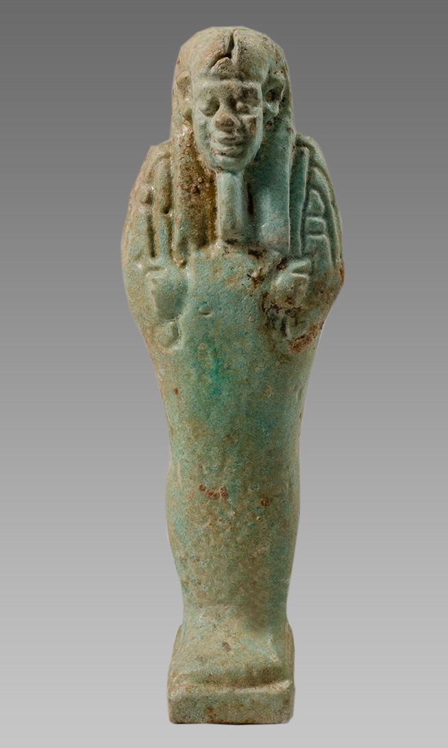 Ancient EGYPTIAN BLUE FAIENCE USHABTI Ex Christies. (1 of 4)