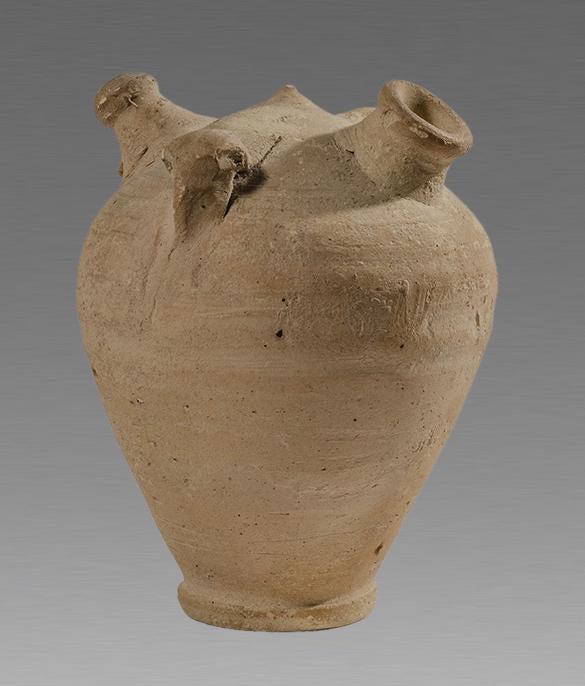 Ancient Holy Land Byzantine Terracotta Baby Feder (1 of 1)