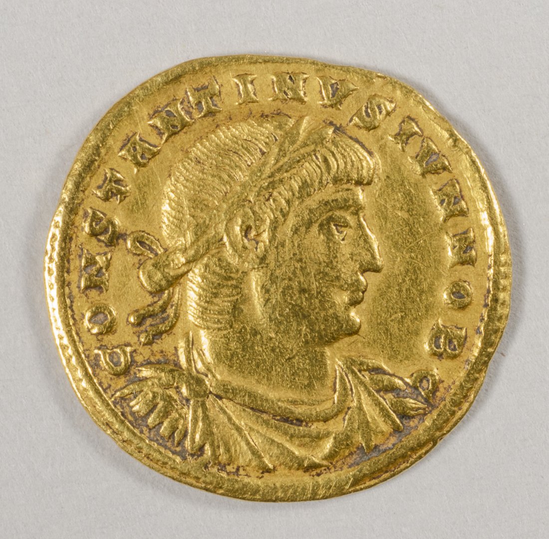 Ancient Roman Constantine II caesar, Solidus 316 â€“ (1 of 2)
