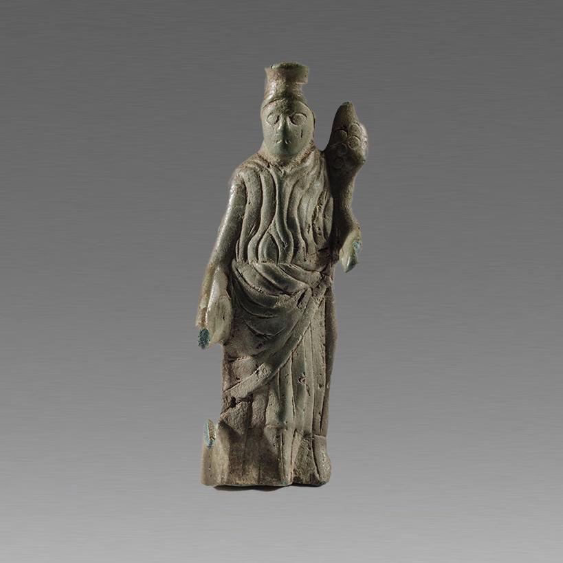 Ancient Roman Bronze Statue of goddess c.3rd cent AD. (1 of 3)