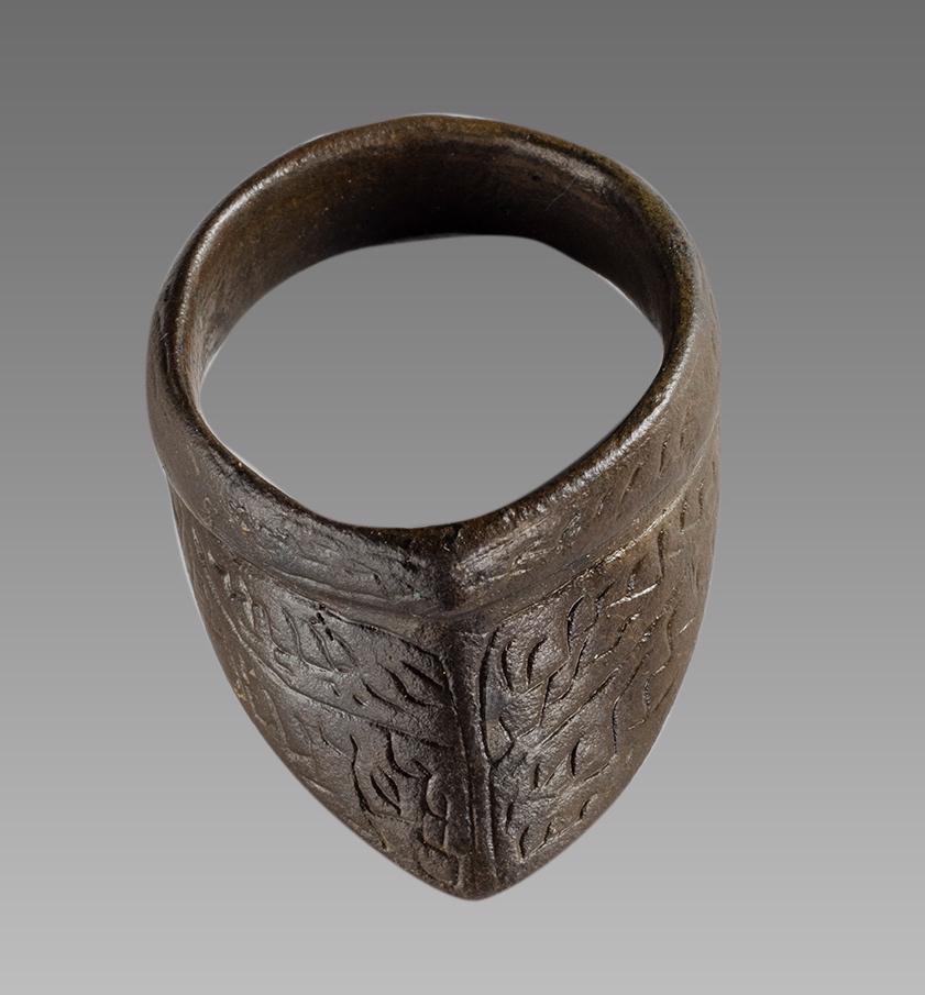 European, Hungary 15th century Bronze Archers Ring. (1 of 1)
