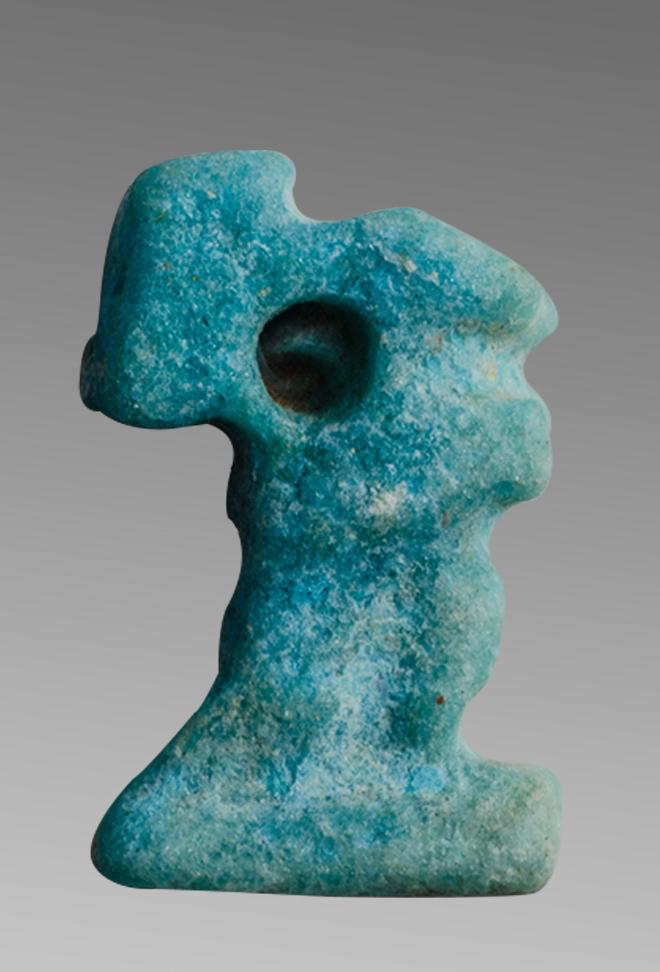 Ancient Egyptian Faience Falcon Amulet Of Horus c.325 (1 of 1)