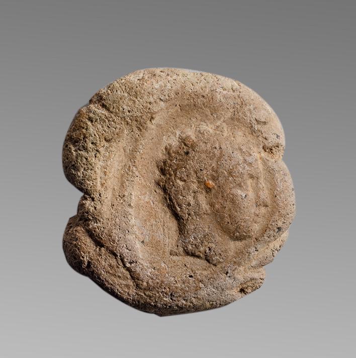 Ancient Roman Terracotta Tessera c.200 AD. (1 of 1)