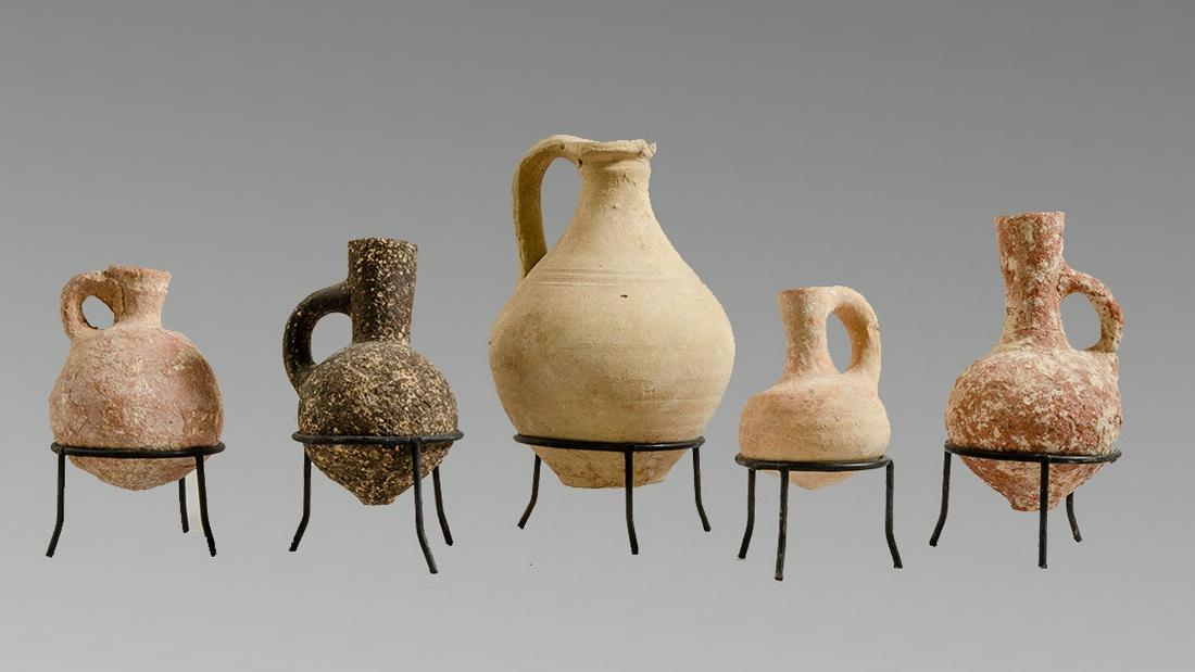 Lot of 5 Ancient Holy Land Bronze Age Terracotta (1 of 1)