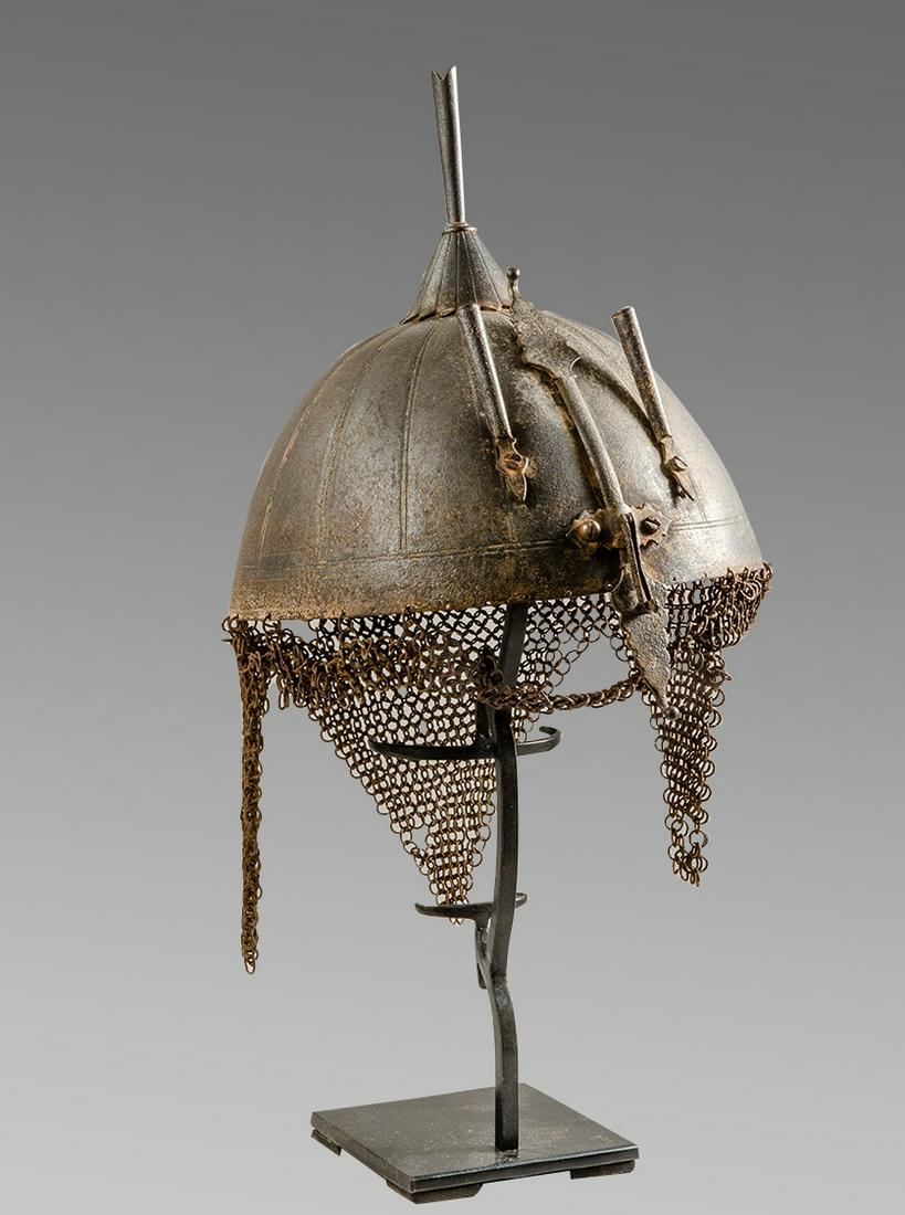 18th century Indian Iron Helmet. (1 of 2)
