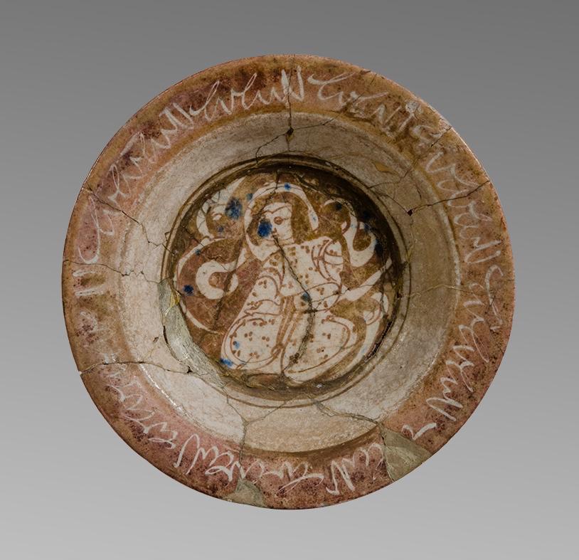 Ancient Islamic Luster ware Ceramic Bowl c.12th century (1 of 2)