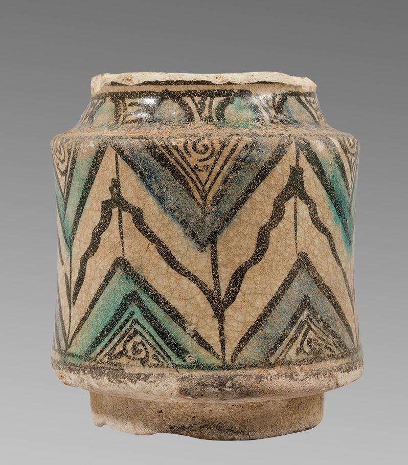 Islamic Persian Ceramic Jar c.13th century AD.. (1 of 2)