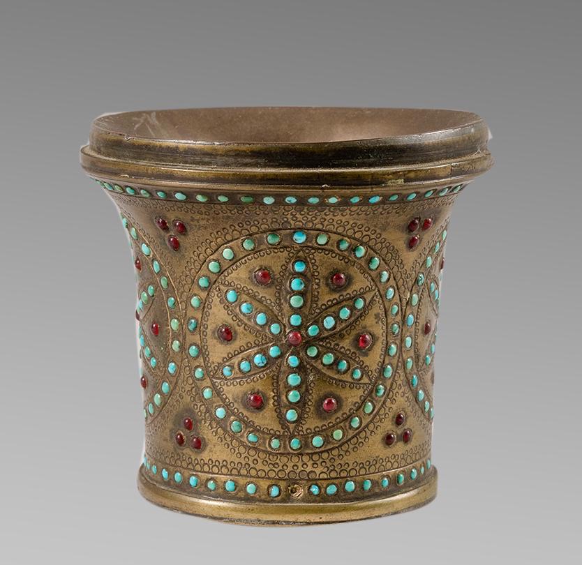 Islamic Persian Copper and Enamel Cup c.19th century (1 of 2)