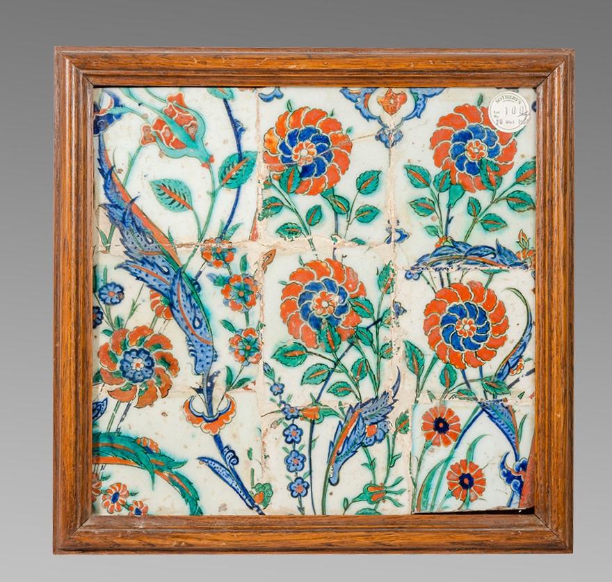 Ottoman Iznik Ceramic Tile c.17th century. Sothebys. (1 of 1)
