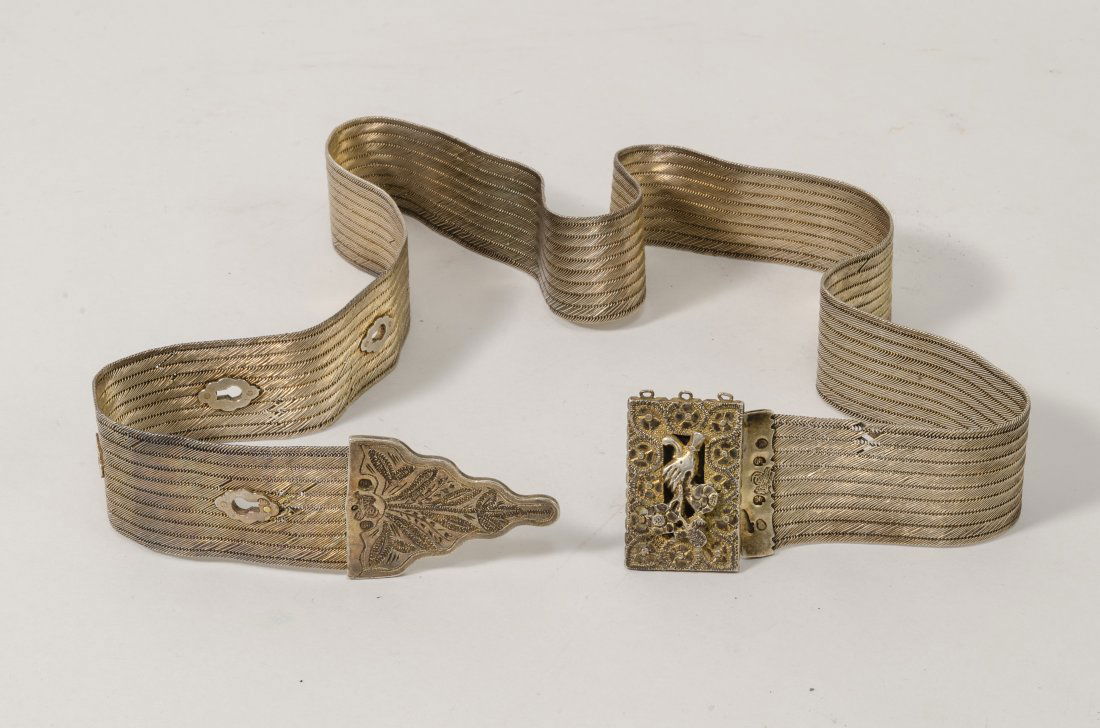 Antique Ottoman Turkish Gilt Silver Belt. (1 of 2)