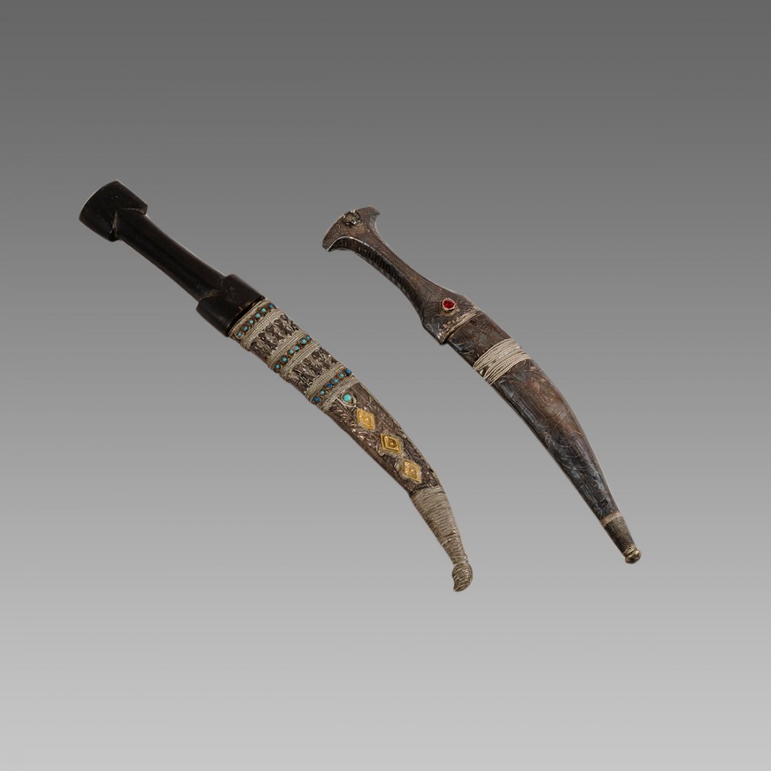 Lot of 2 19th century Turkish Ottoman Daggers. (1 of 2)