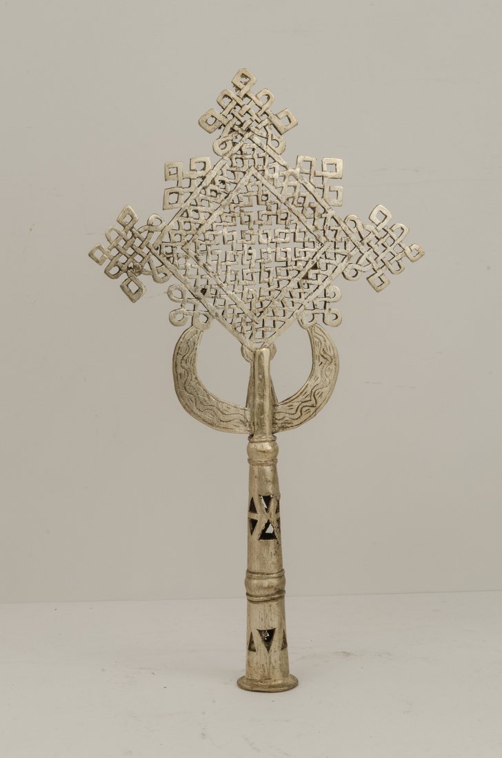 Coptic Ethiopian Silvered Cross. (1 of 1)