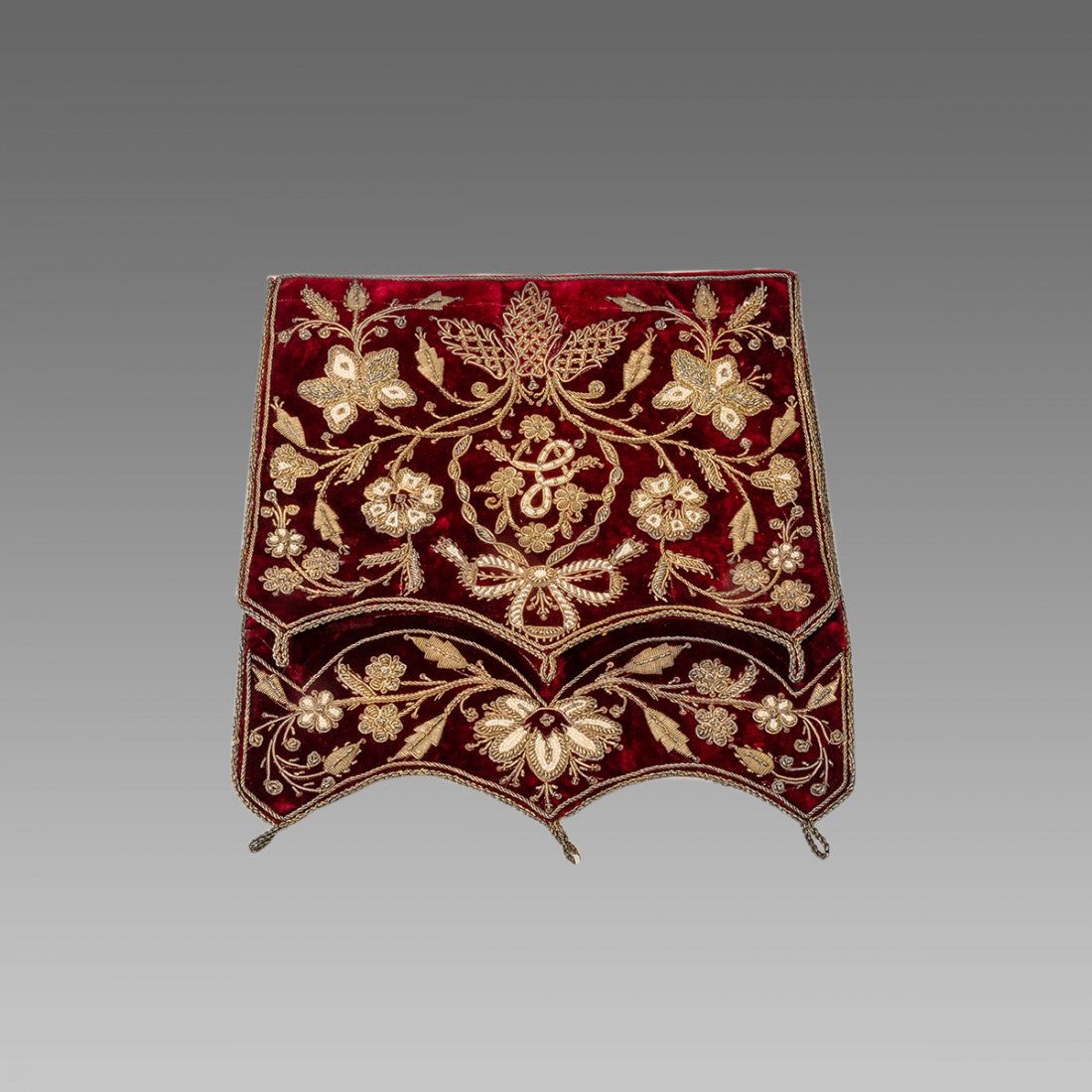 19th century Turkish Ottoman embroidered panel. (1 of 3)