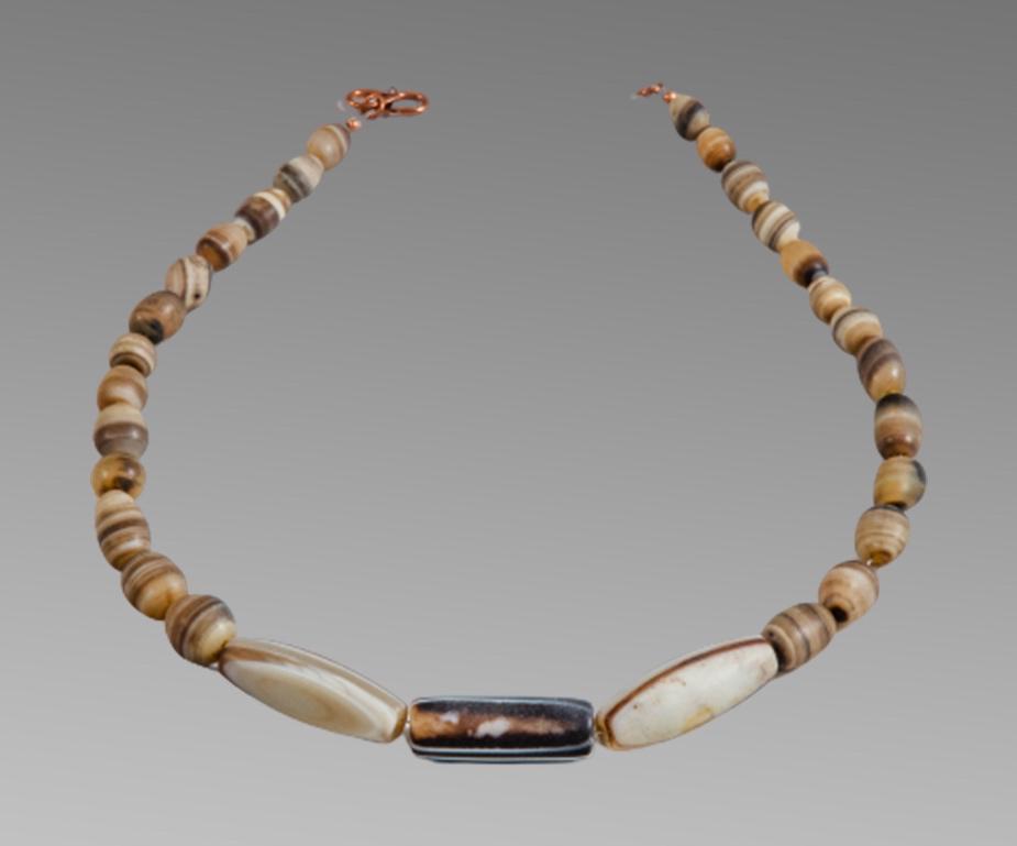 Roman Style Agate Beads Necklace. (1 of 1)