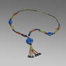 Roman Style Lapis Lazuli and Glass Beads Necklace.